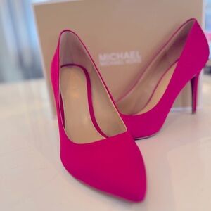 MICHAEL Michael Kors Claire Satin Pink Pump Brand New!